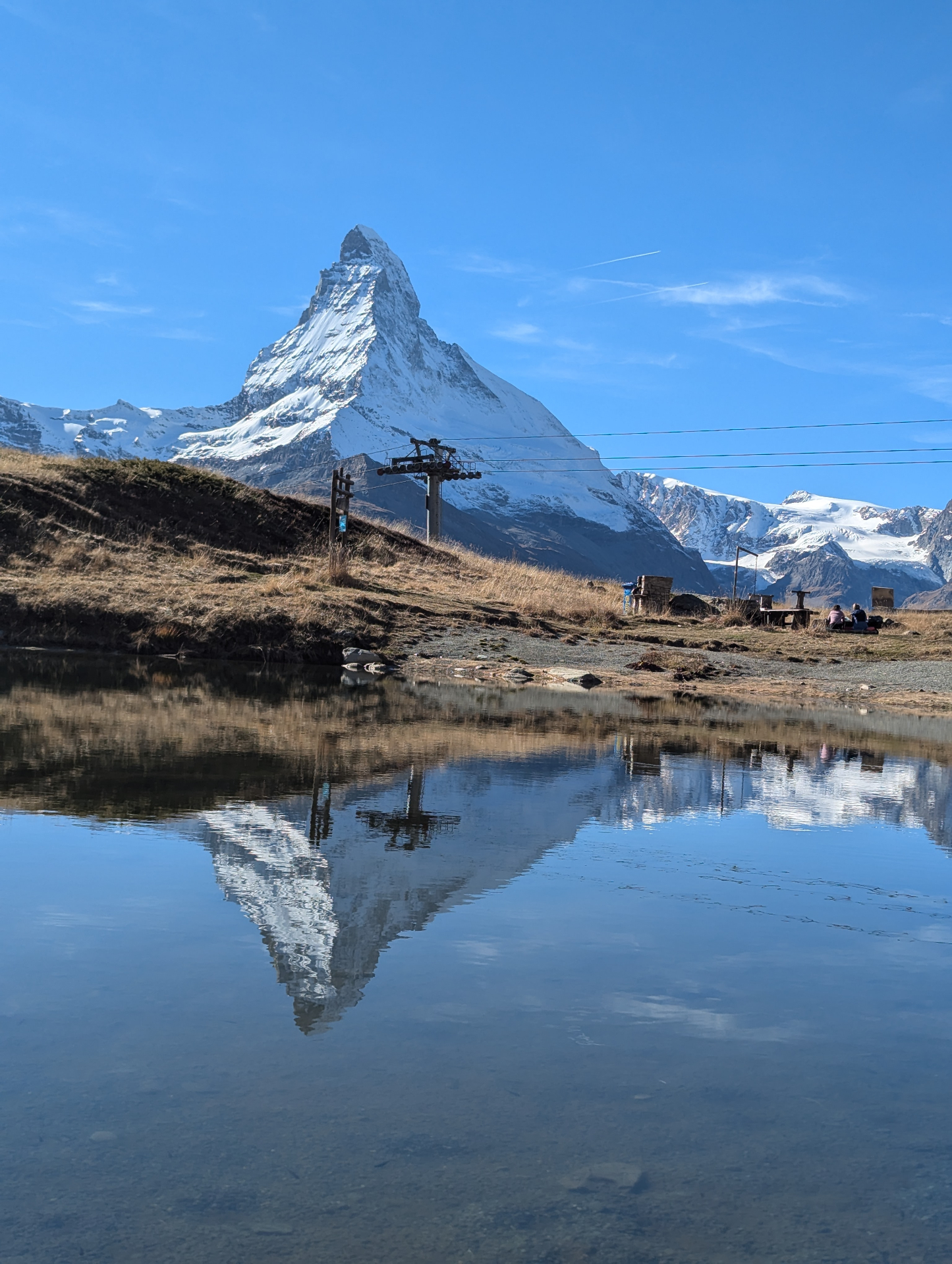 The Matterhorn reflected in an alpine lake — photographed by Désirée S.